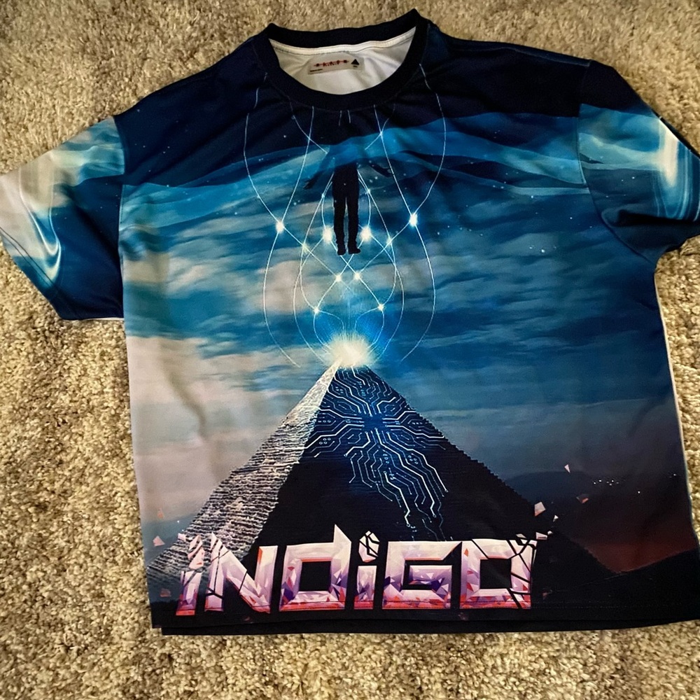 Black Pyramid Indigo Men’s Tee - Blue and Black